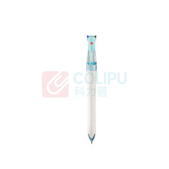 点石 白蓝杆巡航时空舱三色中性笔 DS-6254 0.5mm (笔芯颜色:红色、黑色、蓝色) 1笔3芯