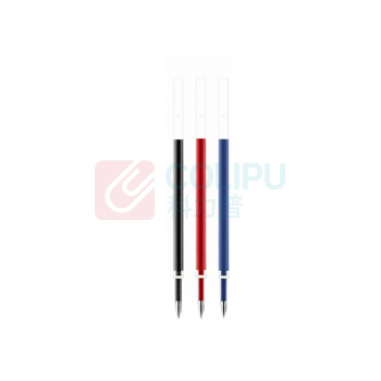 点石 白蓝杆巡航时空舱三色中性笔 DS-6254 0.5mm (笔芯颜色:红色、黑色、蓝色) 1笔3芯