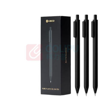 KACO 按动中性笔 碳素笔加重版 K1015 0.5mm (黑色) 10支/盒 电商专供 DC