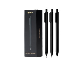 KACO 按动中性笔 碳素笔加重版 K1015 0.5mm (黑色) 10支/盒 电商专供 DC