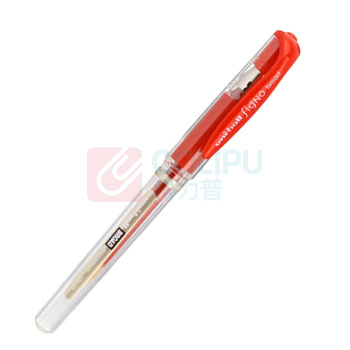 三菱 uni 拔帽中性笔 UM-153 1.0mm (红色) 12支/盒 (替芯:UMR-10)