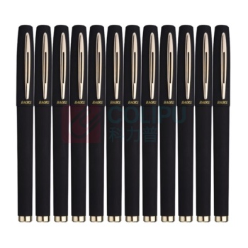 宝克 BAOKE 中性笔 PC1828 0.5mm (黑色) 12支/盒 (大包装)塑料