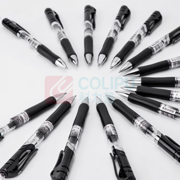广博(GuangBo) 中性笔 ZX9K35D 0.5mm 0.5 12支 子弹头 黑色 塑料 黑色 按动 12支/盒 盒