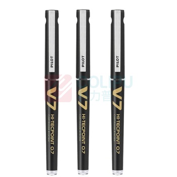 百乐 PILOT 直液式走珠笔 BXC-V7 0.7mm (黑色) 中性笔 塑料