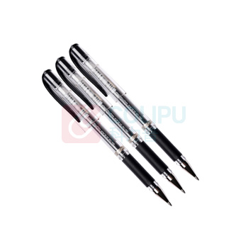 三菱 uni 拔帽中性笔 UM-153 1.0mm (黑色) 12支/盒 (替芯:UMR-10)(大包装)