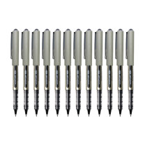 三菱 uni 直液式耐水性走珠笔中性笔 UB-157 0.7mm (黑色) 12支/盒 (大包装)塑料