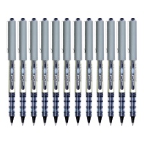 三菱 uni 直液式耐水性走珠笔中性笔 UB-157 0.7mm (黑色) 12支/盒 (大包装)塑料