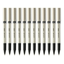 三菱 uni 拔帽耐水性签字笔中性笔 UB-177 0.7mm (黑色) 12支/盒 塑料