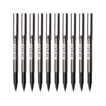 三菱 uni 拔帽耐水性签字笔中性笔 UB-155 0.5mm (黑色) 10支/盒 (大包装)塑料