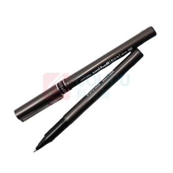 三菱 uni 拔帽耐水性签字笔中性笔 UB-155 0.5mm (黑色) 10支/盒 (大包装)塑料