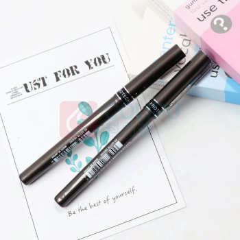 三菱 uni 拔帽耐水性签字笔中性笔 UB-155 0.5mm (黑色) 10支/盒 (大包装)塑料