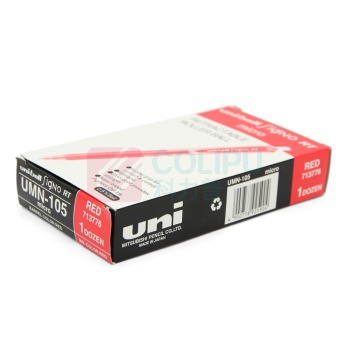 三菱 uni 按压式中性笔 UMN-105 0.5mm (红色) 12支/盒