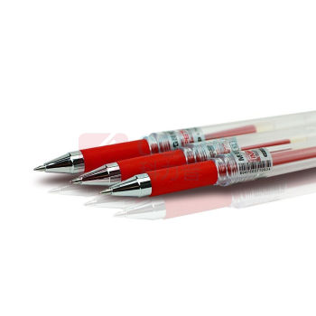 晨光 M&G 拔帽中性笔 GP1111 0.7mm (红色) 12支/盒 (替芯:MG6128)塑料
