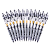 晨光 M&G 按动中性笔 GP-1008 0.5mm (黑色) 12支/盒 (替芯 G-5)(大包装)塑料