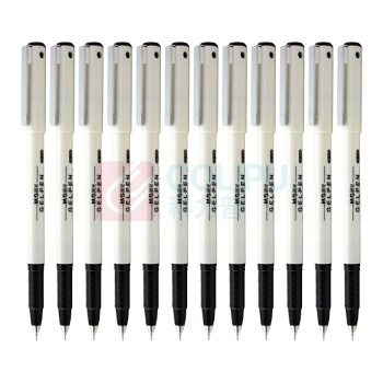 晨光 M&G 拔帽中性笔 GP-1390 0.5mm (黑色) 12支/盒 (替芯:AGR640C3)(大包装)