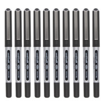 三菱 uni 拔帽直柱式耐水性走珠笔 UB-150 0.5mm (黑色) 10支/盒 (大包装)