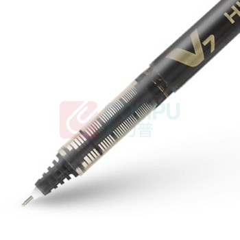 百乐 PILOT 拔帽式签字笔 BX-V7 0.7MM (黑色) 12支/盒 中性笔 塑料