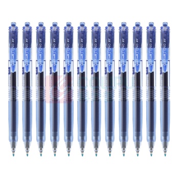 三菱 uni 按动中性笔 UMN-105 0.5mm (蓝色) 12支/盒 (替芯:UMR-85N)塑料