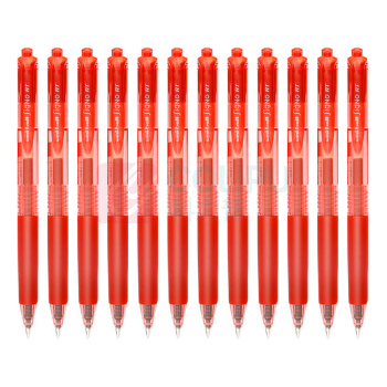 三菱 uni 按动中性笔 UMN-138 0.38mm (红色) 12支/盒 (替芯 UMR-83)塑料