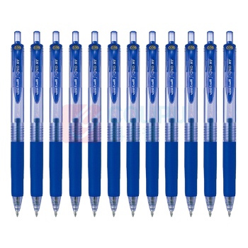 三菱 uni 按动中性笔 UMN-138 0.38mm (蓝色) 12支/盒 (替芯:UMR-83)塑料
