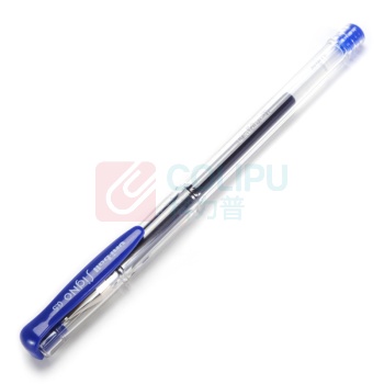 三菱 uni 拔帽双珠啫喱笔 UM-100 0.5mm (蓝色) 10支/盒 (替芯:UMR-5)中性笔 塑料