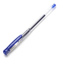 三菱 uni 拔帽双珠啫喱笔 UM-100 0.5mm (蓝色) 10支/盒 (替芯:UMR-5)中性笔 塑料
