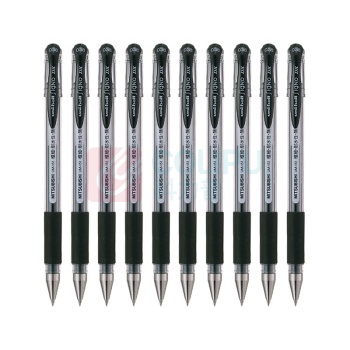 三菱 uni 拔帽极细防水双珠啫喱笔 UM-151-38 0.38mm (黑色) 10支/盒 (替芯:UMR-1A)