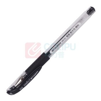 三菱 uni 拔帽极细防水双珠啫喱笔 UM-151-38 0.38mm (黑色) 10支/盒 (替芯:UMR-1A)