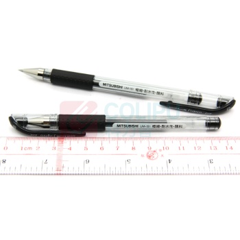 三菱 uni 拔帽极细防水双珠啫喱笔 UM-151-38 0.38mm (黑色) 10支/盒 (替芯:UMR-1A)