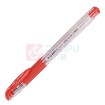 三菱 uni 拔帽极细防水双珠啫喱笔 UM-151-38 0.38mm (红色) 10支/盒 (替芯:UMR-1A)