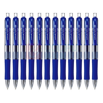三菱 uni 按压式中性笔 UMN-152 0.5mm (蓝色) 12支/盒 (替芯 UMR-85N)塑料