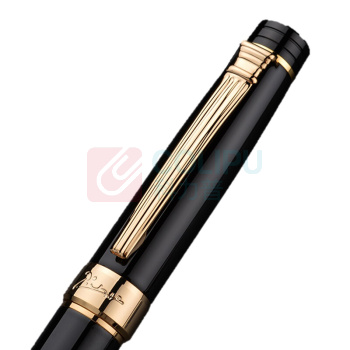 毕加索 PICASSO 纯黑金夹宝珠笔 PS-917 0.5mm (黑杆) 单支装
