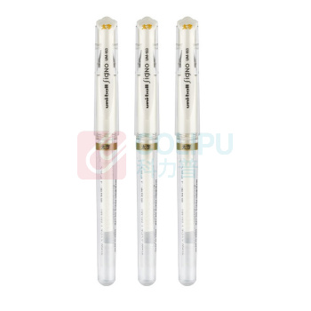三菱 uni 拔帽中性笔 UM-153 1.0mm (白色) 10支/盒