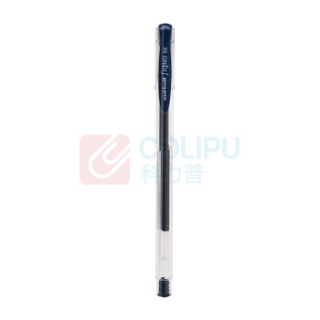 三菱 uni 拔帽双珠啫喱笔 UM-100-05 0.5mm (墨蓝色) 10支/盒 (替芯:UMR-5)