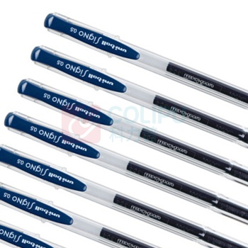 三菱 uni 拔帽双珠啫喱笔 UM-100-05 0.5mm (墨蓝色) 10支/盒 (替芯:UMR-5)