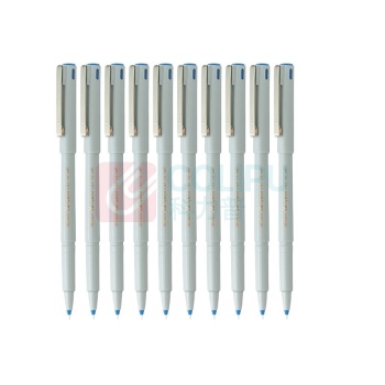 斑马牌 ZEBRA 拔帽签字笔 BE-100 0.5mm (蓝色) 10支/盒