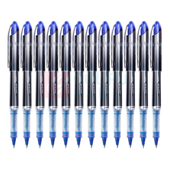 三菱 uni 拔帽高科技走珠笔 UB-205 0.5mm (蓝色) 12支/盒