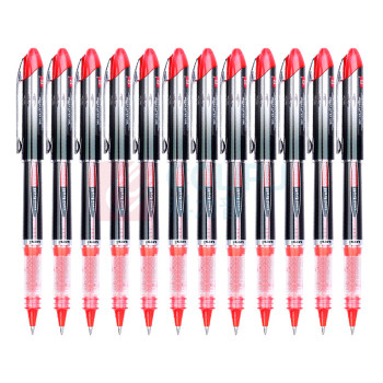 三菱 uni 拔帽高科技走珠笔 UB-205 0.5mm (红色) 12支/盒