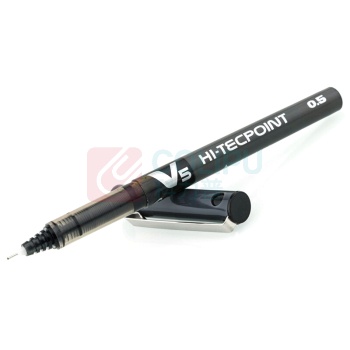百乐 PILOT 拔帽式签字笔 BX-V5 0.5mm (黑色) 12支/盒 中性笔 塑料