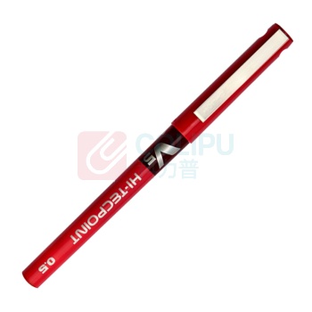 百乐 PILOT 拔帽式签字笔 BX-V5 0.5mm (红色) 12支/盒 中性笔 塑料