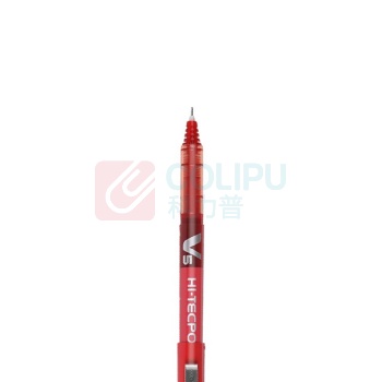 百乐 PILOT 拔帽式签字笔 BX-V5 0.5mm (红色) 12支/盒 中性笔 塑料