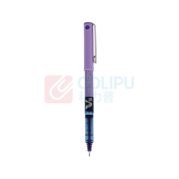 百乐 PILOT 拔帽式签字笔 BX-V5 0.5mm (紫色) 12支/盒 中性笔 塑料