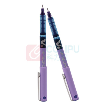 百乐 PILOT 拔帽式签字笔 BX-V5 0.5mm (紫色) 12支/盒 中性笔 塑料