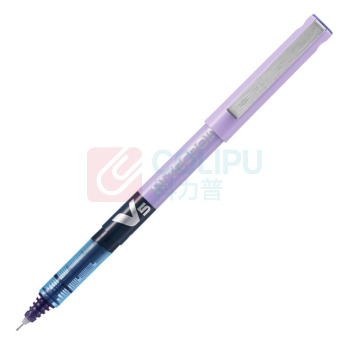 百乐 PILOT 拔帽式签字笔 BX-V5 0.5mm (紫色) 12支/盒 中性笔 塑料