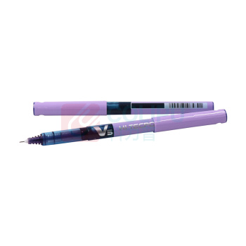 百乐 PILOT 拔帽式签字笔 BX-V5 0.5mm (紫色) 12支/盒 中性笔 塑料