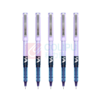 百乐 PILOT 拔帽式签字笔 BX-V5 0.5mm (紫色) 12支/盒 中性笔 塑料