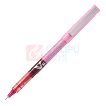 百乐 PILOT 拔帽式签字笔 BX-V5 0.5mm (粉红色) 12支/盒