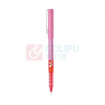 百乐 PILOT 拔帽式签字笔 BX-V5 0.5mm (粉红色) 12支/盒