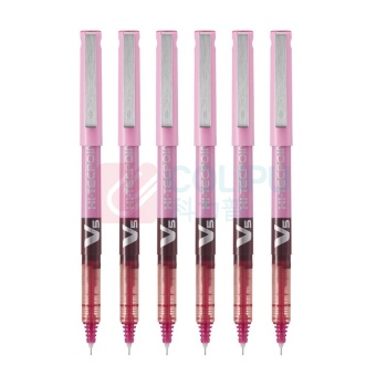百乐 PILOT 拔帽式签字笔 BX-V5 0.5mm (粉红色) 12支/盒