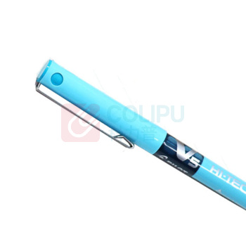 百乐 PILOT 拔帽式签字笔 BX-V5 0.5mm (浅蓝色) 12支/盒